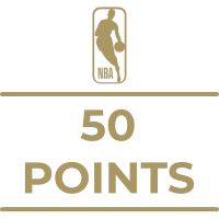 NBA 50 Points Milestone Art icon